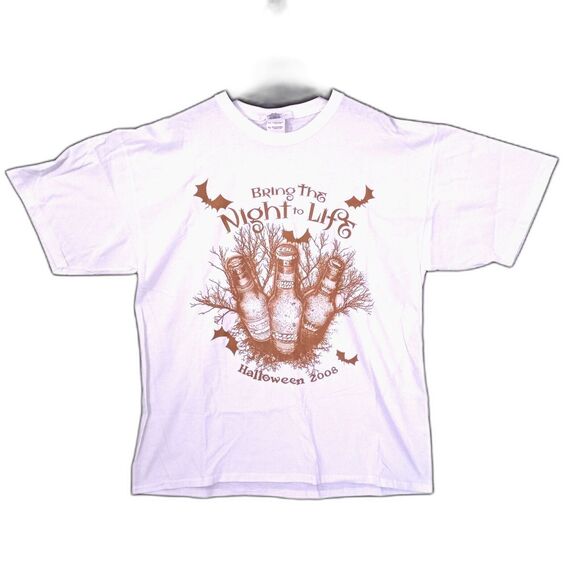 Bud Light Halloween  Tee Shirt Size XL "Bring The Night To Life" 2008 #1101 - Picture 2 of 4